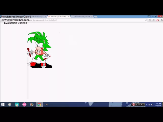 Me visiting old Sonic Underground websites #1 (Manic Panic)